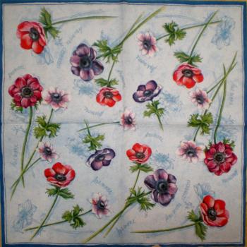 ANM-013 Anemones, Poppy - 3-ply (blue) - Ihr